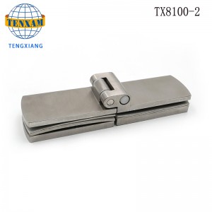 Cuarto de baño Herramientas pesado Drop plegado largo 180 grados Ducha de ducha Vidrio a vidrio Bisagra libre