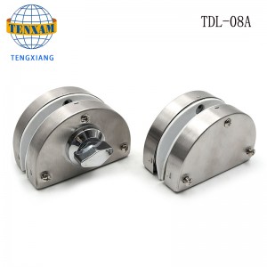 Inicio Hotel Baño Puerta de vidrio sin marco Puerta de doble bloqueo de acero inoxidable Pestillo de puerta de vidrio 8 ~ 12 mm Cerradura de puerta de vidrio deslizante